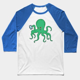 Octopus Mobile Baseball T-Shirt